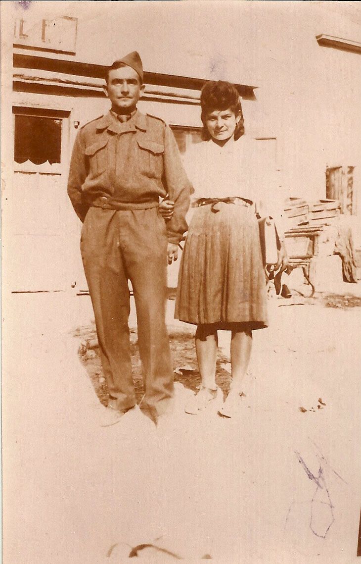 1944. Pendant la guerre Marcel Cannat et Marie Jeanne Brun