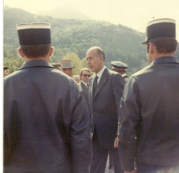 23 août 1977 Le président Giscard d’Estaing à Vallouise