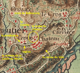 Carte de Villeneuve : interprétation O. Peyre.